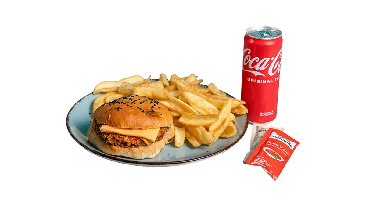 Crispy Chicken Cheeseburger Menu