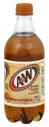 AandW Cream Soda 20oz