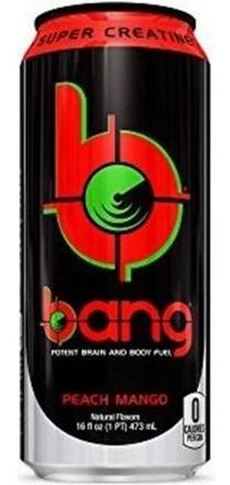 Bang Peach Mango 16oz