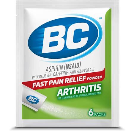 BC Arthritis Powder Alternative Pack 6ct