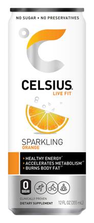 Celsius Sparkling Orange 12oz