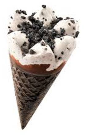 Cookies and Cream Giant Oreo Cone 8oz