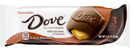 Dove Milk Chocolate and Caramel Candy