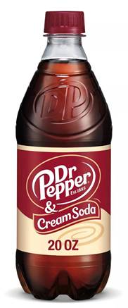 Dr Pepper Cream Soda 20oz