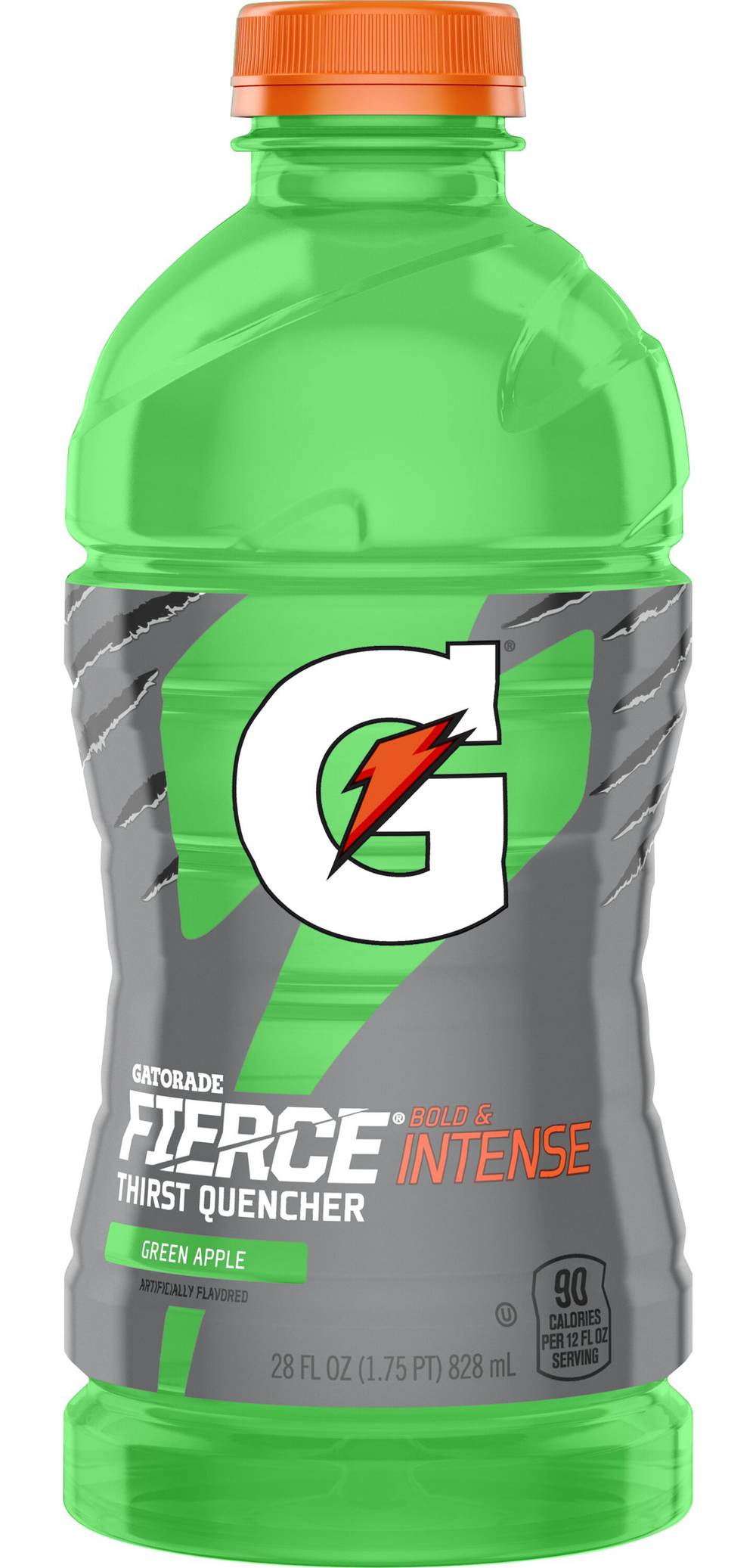 Gatorade Fierce Thirst Quencher, Green Apple (28 fl oz)