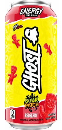 Ghost Energy Sour Patch Redberry 16oz Can
