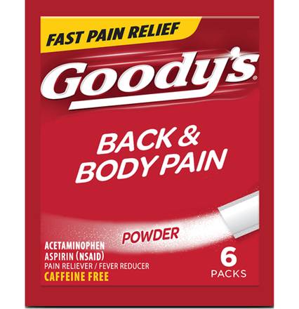 Goody’s Back and Body Pain Relief 6ct