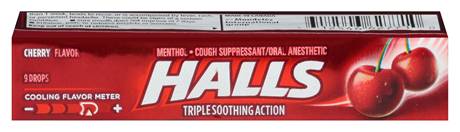 Halls Cherry Cough Drops 9ct