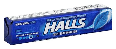 Halls Menthol Cough Drops 9ct
