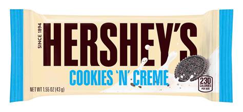 Hershey’s Cookies ‘N’ Creme Bar 1.55oz