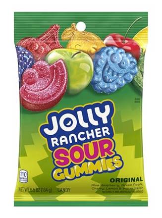 Jolly Rancher Gummi Sour Peg 6.5oz
