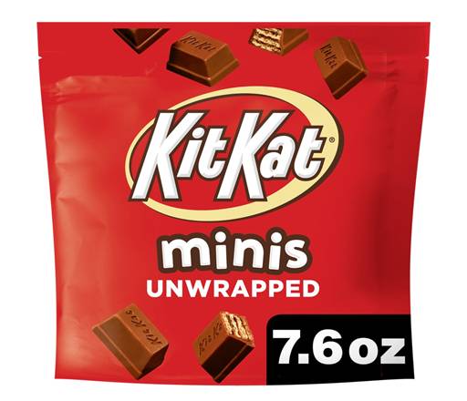 Kit Kat Minis Unwrapped Milk Chocolate Bag 7.6oz