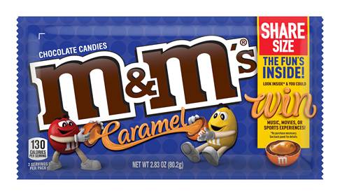 MandM's Caramel Share Size Candy 2.83oz
