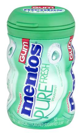 Mentos Gum Pure Fresh Spearmint 50ct