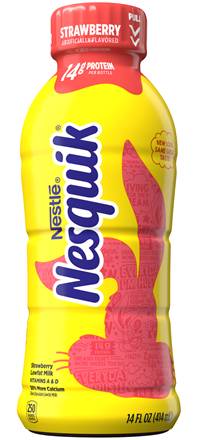 Nesquik Lowfat Strawberry Milk 14oz