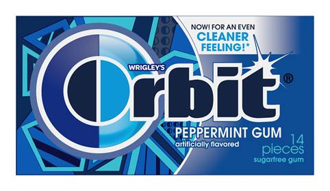 Orbit Peppermint Gum Single Pack 14 Piece