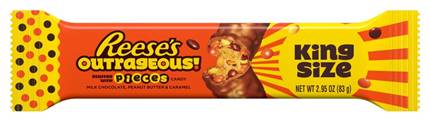 Reese's Outrageous! King Size Candy Bar 2.95oz