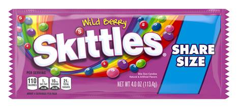 Skittles Wild Berry Share Size Candies 4oz
