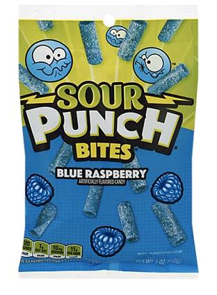 Sour Punch Blue Raspberry Bites 5oz