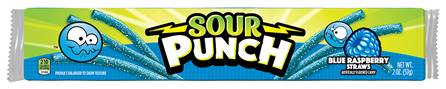 Sour Punch Straws Blue Raspberry Standard 2oz
