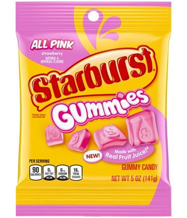 Starburst Gummies All Pink Peg 5oz