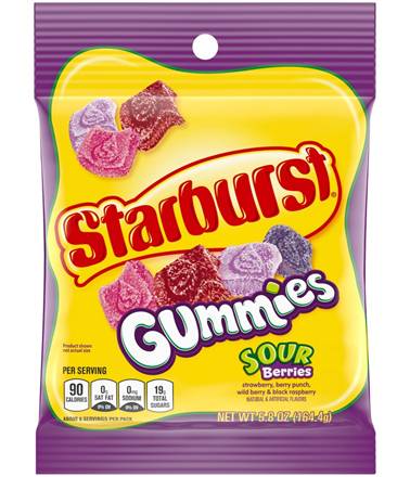Starburst Gummies Sour Berry Peg 5.8oz