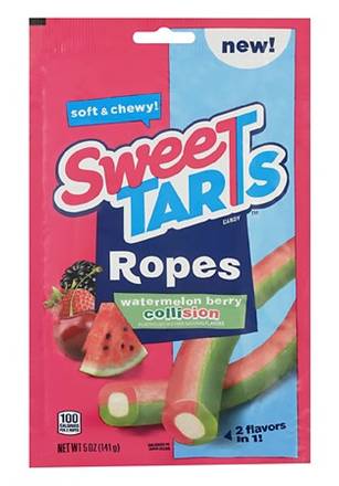 Sweetarts Rope Collision Watermelon Berry 5oz