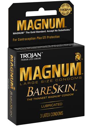 Trojan Magnum Condom BareSkin 3pk