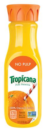 Tropicana Pure 100% Orange Juice No Pulp 12oz