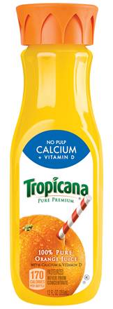 Tropicana Pure 100% Orange Juice Some Pulp 12oz