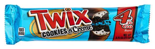 Twix Cookies and Creme Candy Bar Share Size 2.87oz