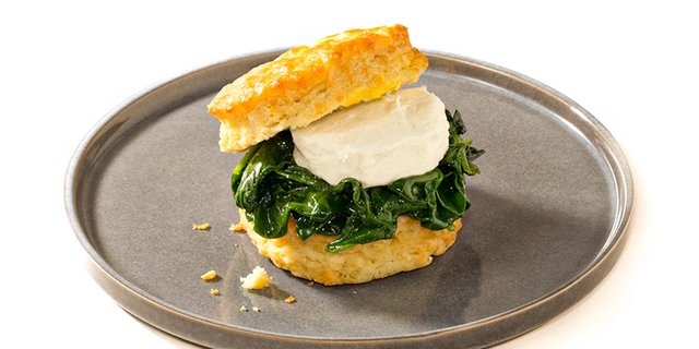 Spinach, Egg and Cheese Biscuit Brunch Box