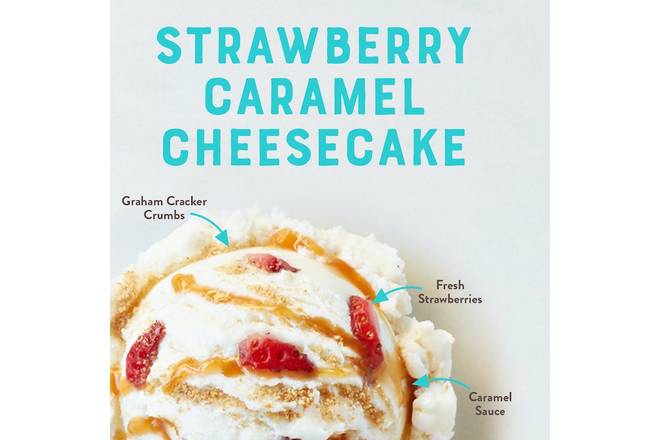 STRAWBERRY CARAMEL CHEESECAKE