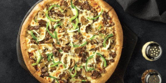 Gluten-Free The Philly Pizza w/ Cauliflower Crust