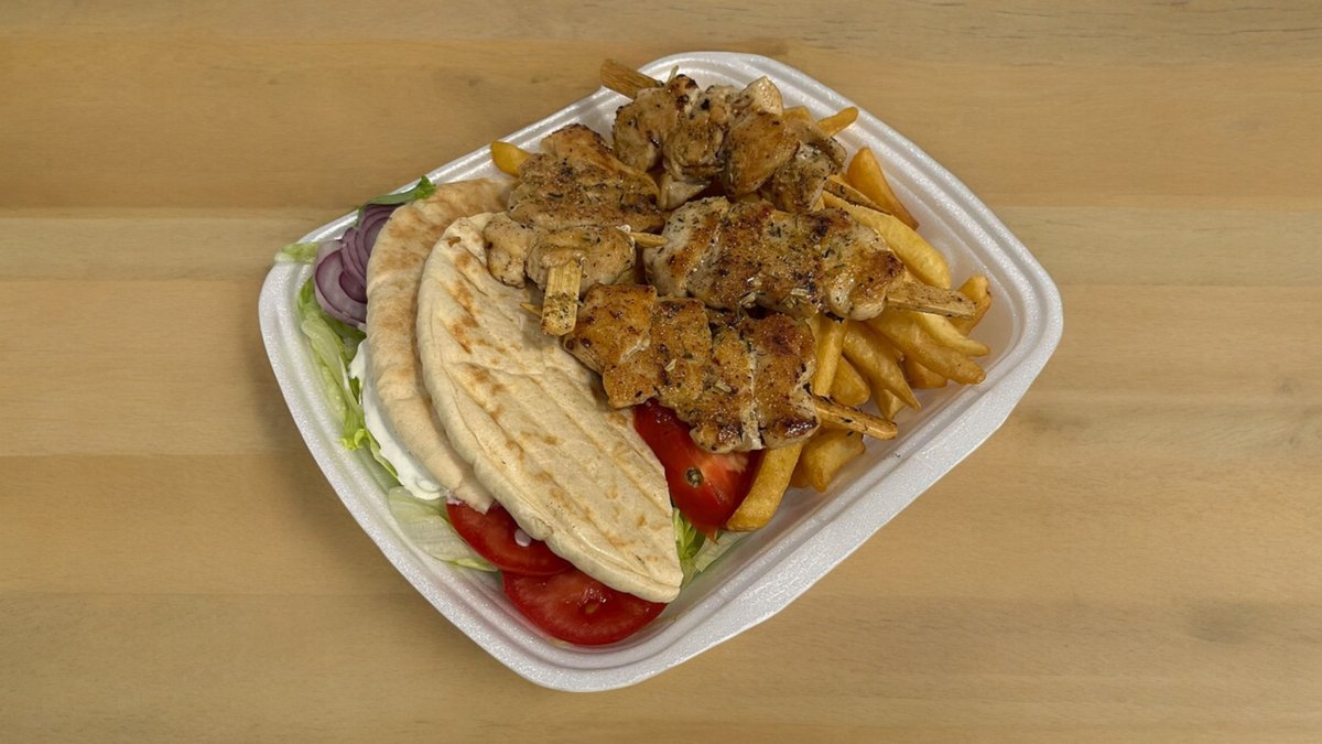 Csirkés souvlaki