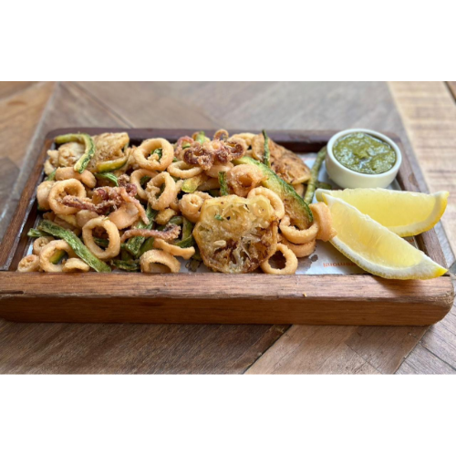Calamarerri con Verdure Croccanti
