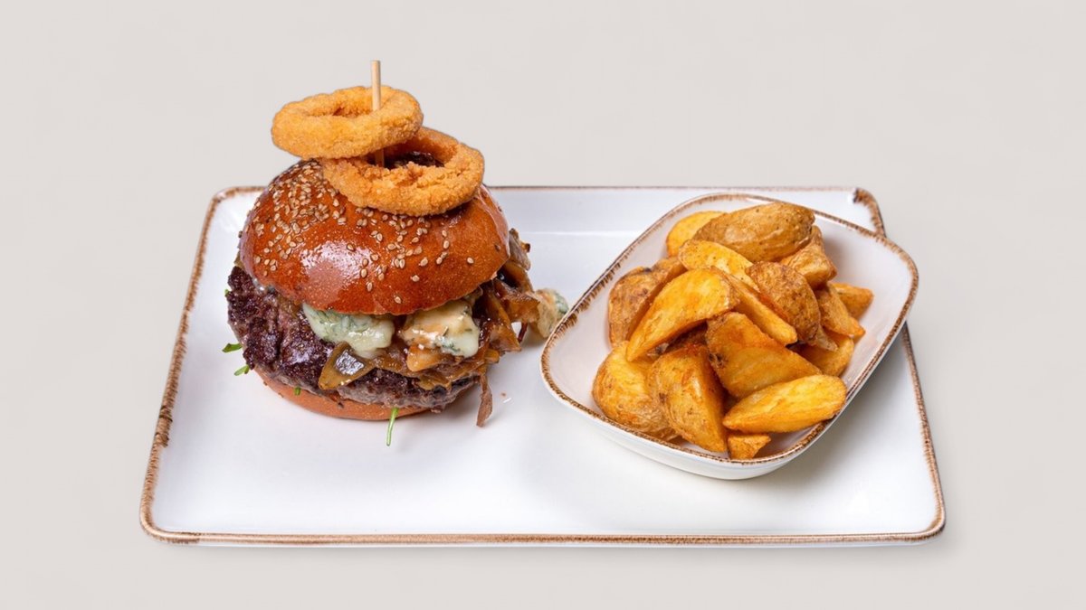 Original burger + krompirici