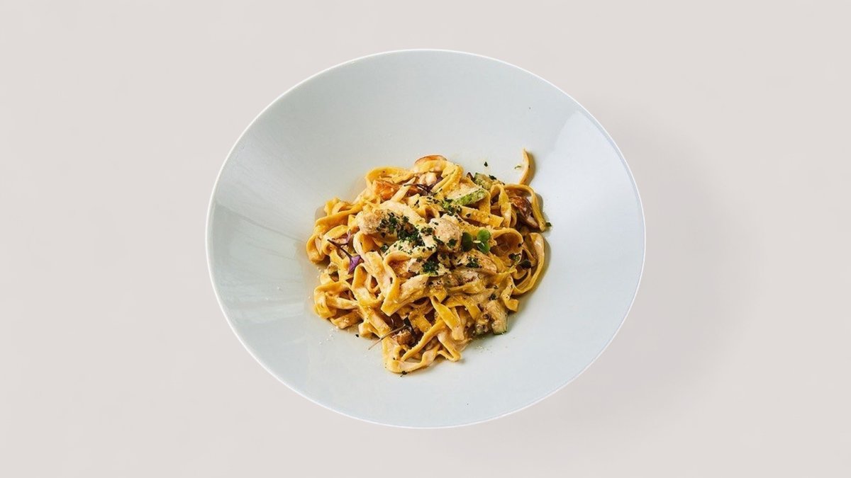Pollo e funghi tagliatelle