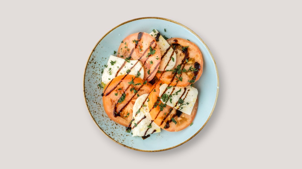 Tomate und Mozzarella