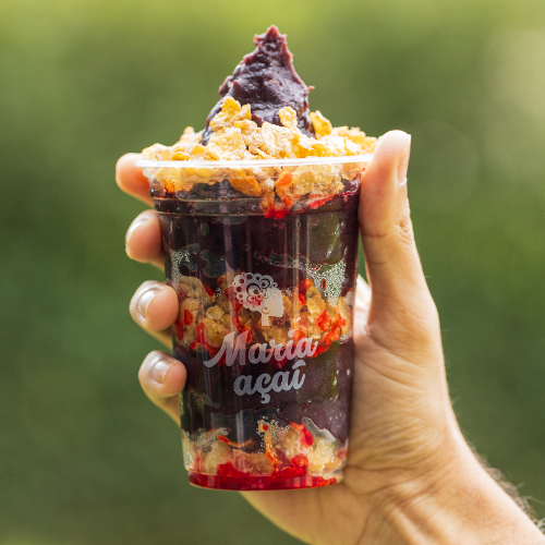 Açaí Padrão (400ml) + Sucrilhos e Cobertura de Morango