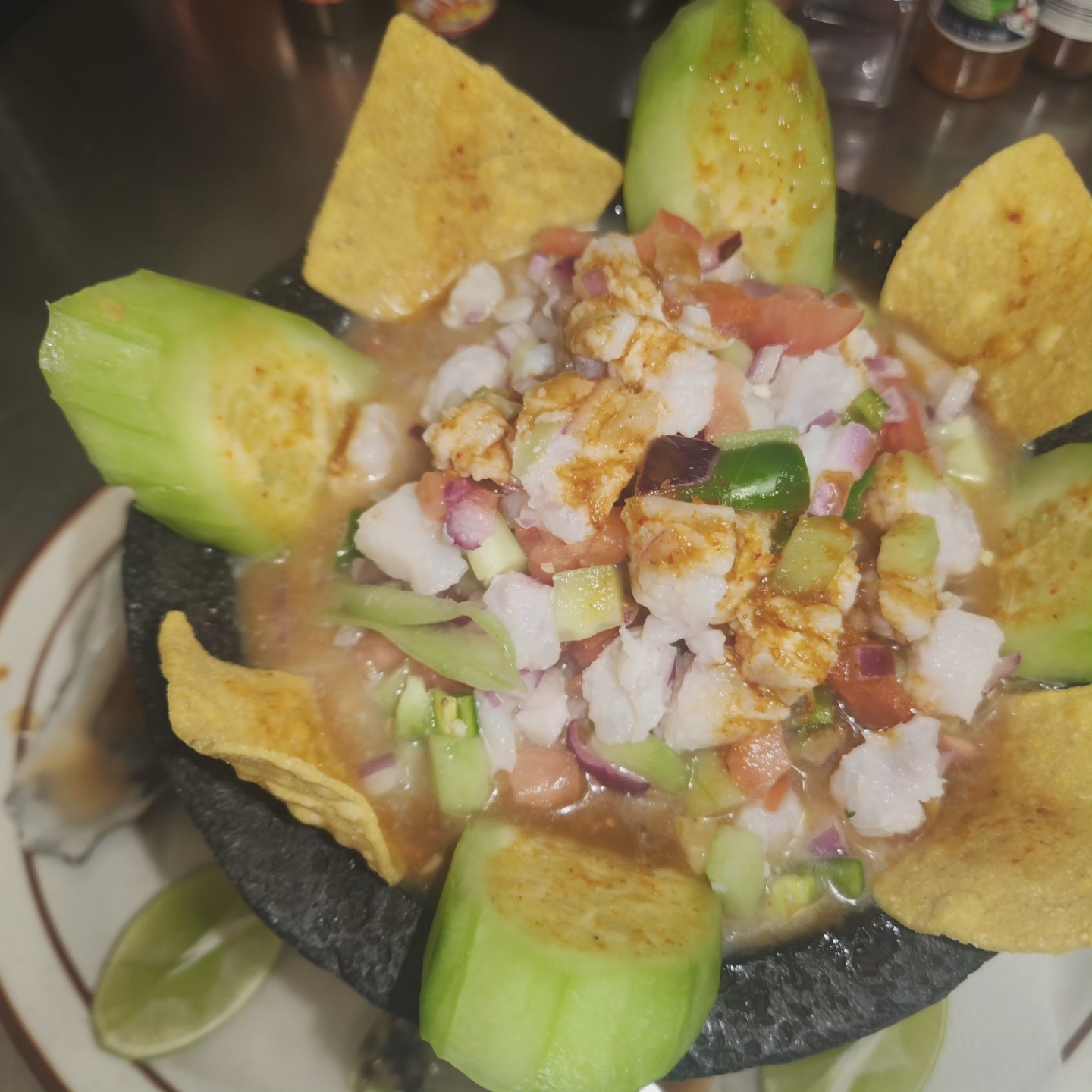 Small Ceviche Tray/Charola chica de Ceviche.