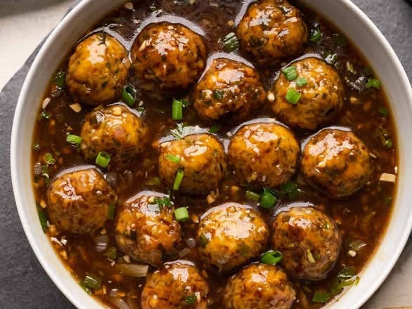 Veg Ball Manchurian - Gravy