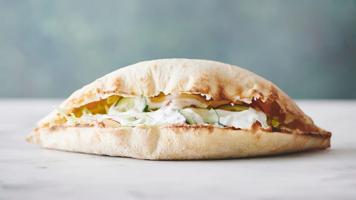 Falafel pizzasandwich (V)
