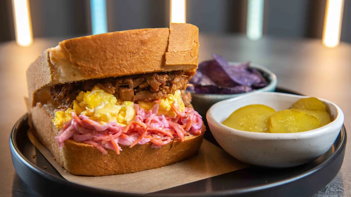 Pulled Pork Egg Drop