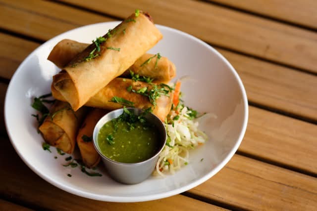 Duck Carnitas Spring Rolls