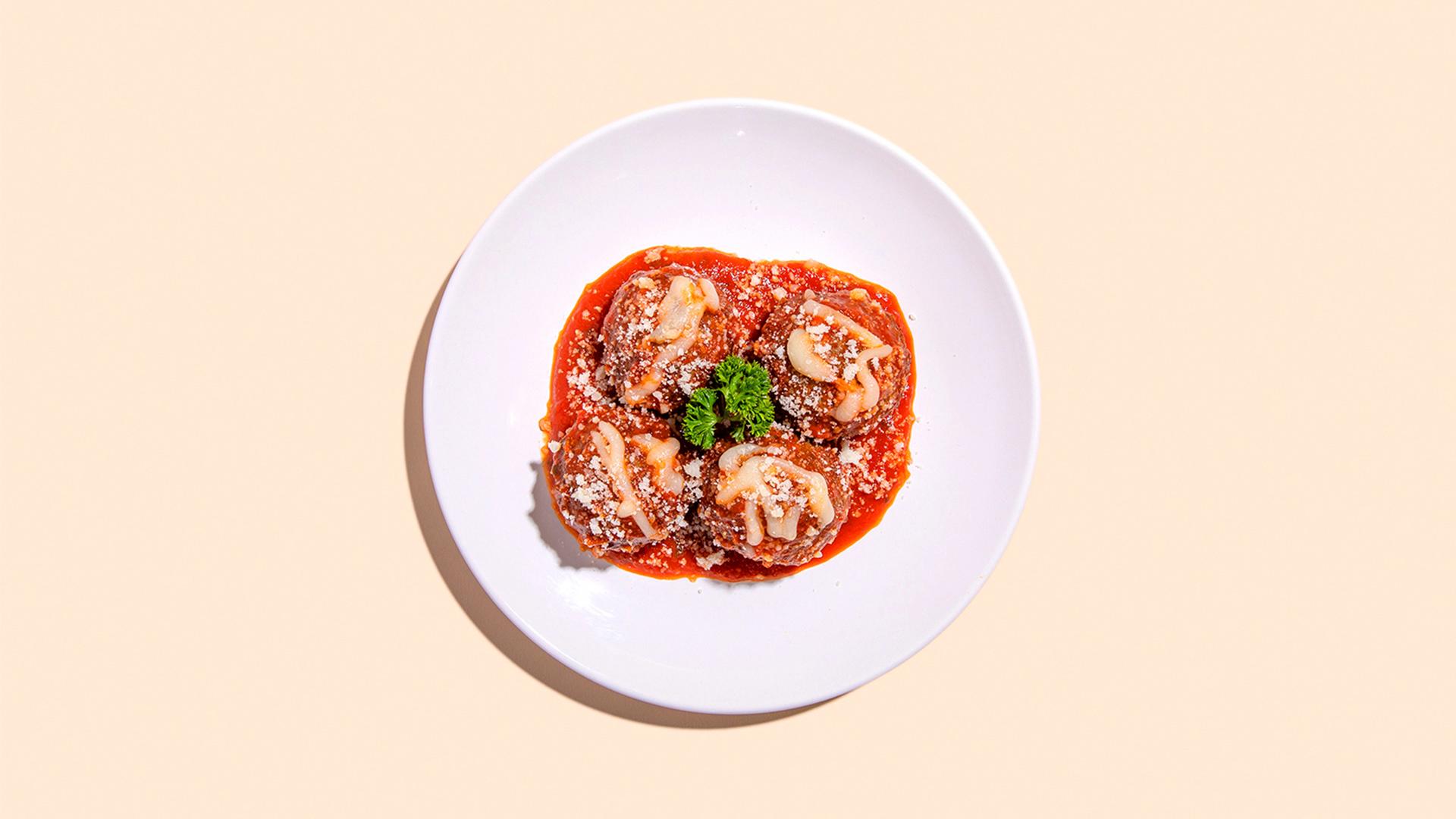 Baked Meatball Parmesan