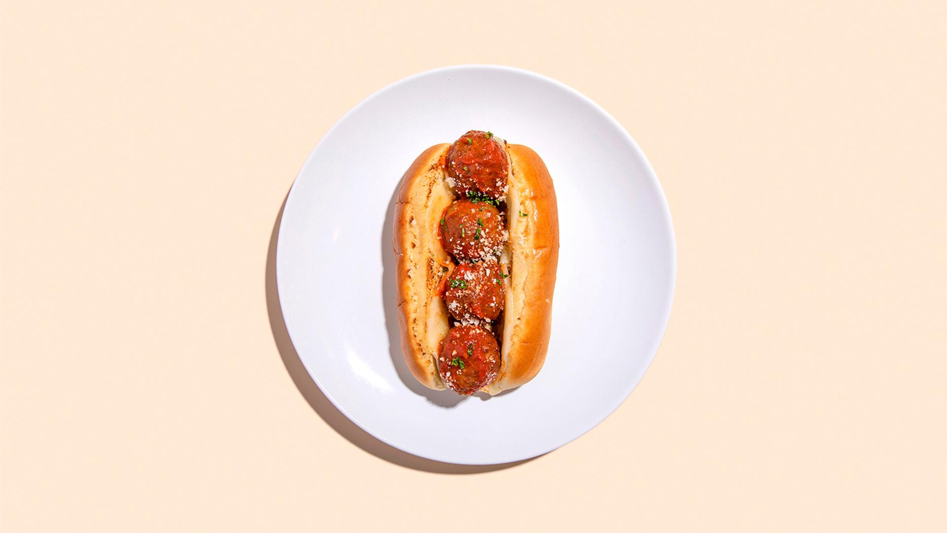 Meatball Parmesan Sandwich