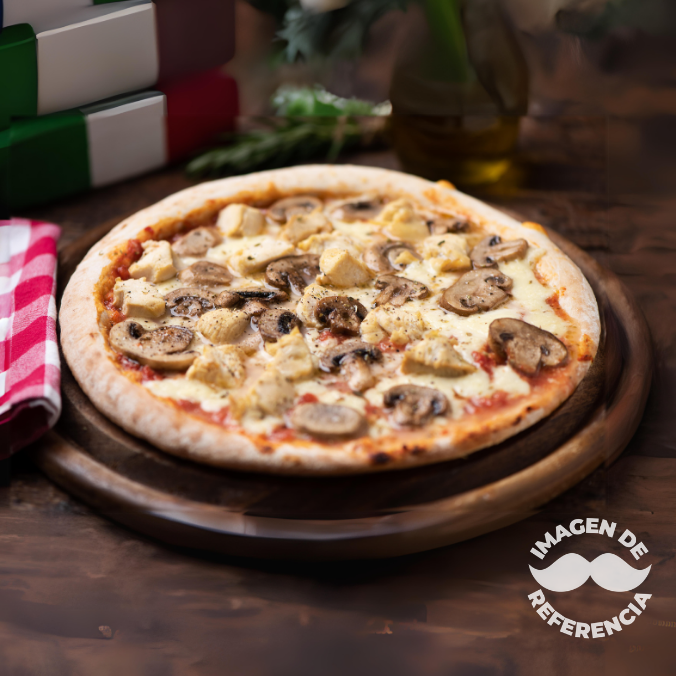 Pizzas Jamón y Hongos