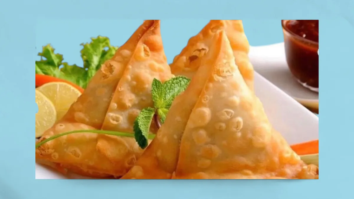 5. Vegetable samosa (L,V)