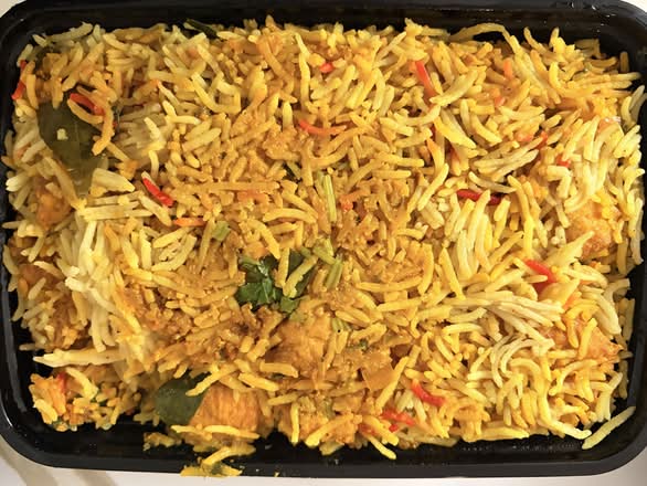 Chicken 65 Biryani.